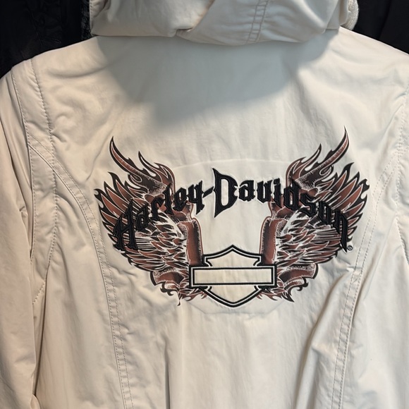 Harley-Davidson Cream and Brown Jacket - Picture 2 of 3